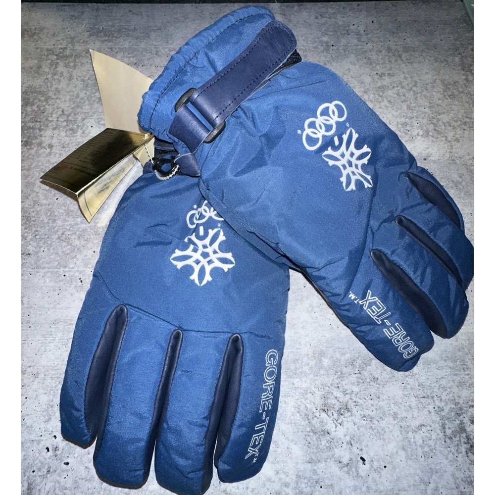 New Vintage 1988 Calgary Olympic Games Hotfingers Ski Gloves Gore-Tex Winter HTF